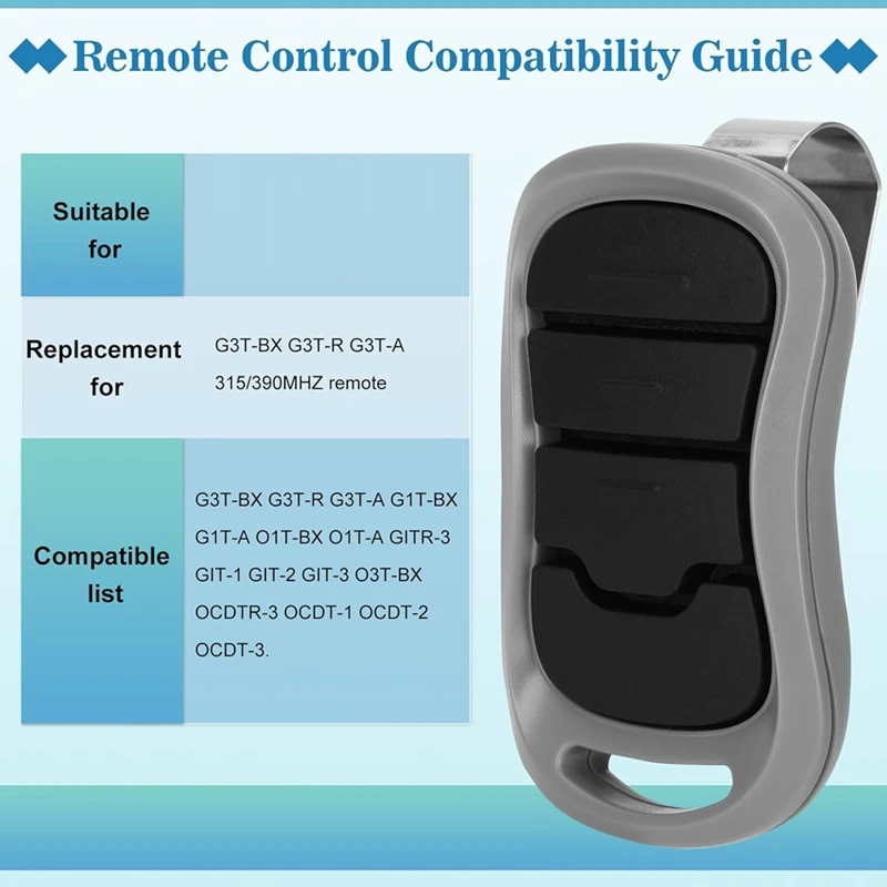 ELEC-3Pack G3T-A بديل فتاحة باب المرآب الجني عن بعد 1997 للبحث التلقائي 315/390 ميجا هرتز