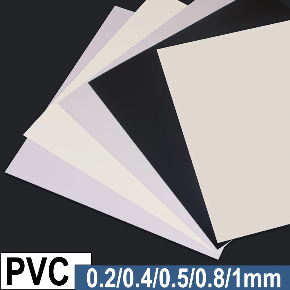 

Thickness 0.2/0.4/0.5/0.8/1mm PVC Board ard Board White Black Advertising Plastic Sheet Soft Ceiling Sheet Customized Processing