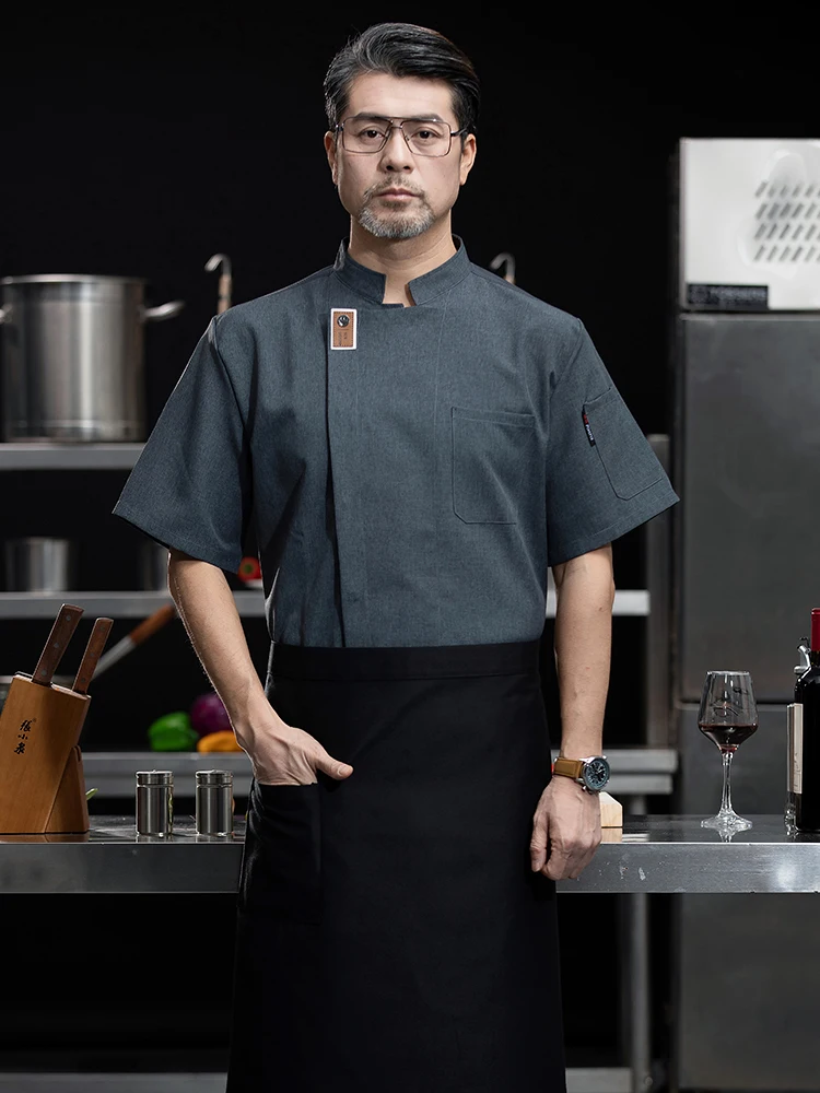 調理ジャケット食堂キッチンシェフ制服ウェイターワークシャツフードサービス理容室ケータリングベーカリーペストリークックコスチュームオーバーオール