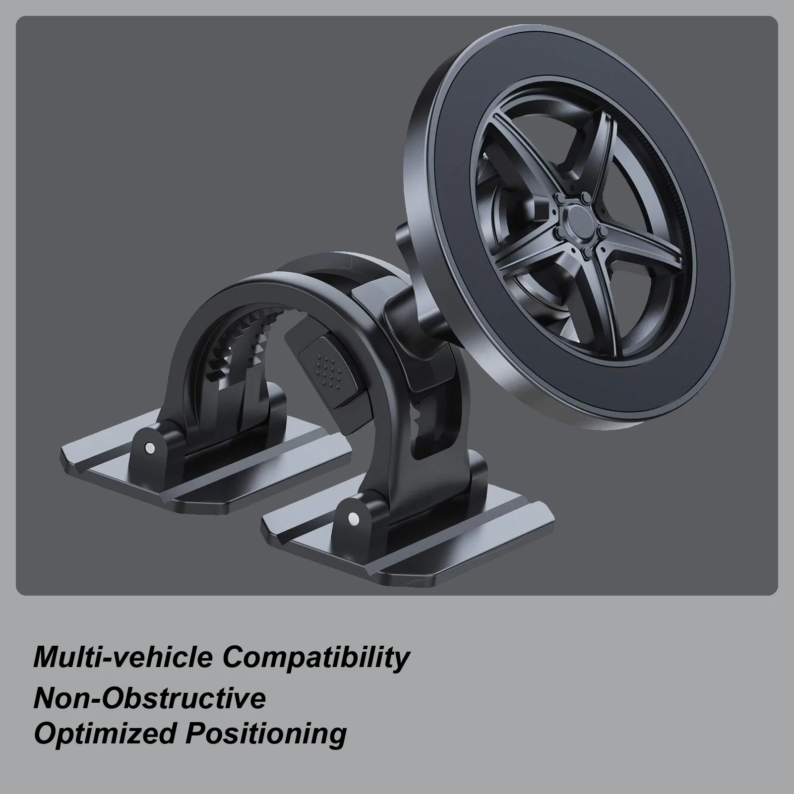 

Магнитный держатель для телефона, складная подставка на 360 градусов, автомобильный магнитный держатель для большинства смартфонов, приборная панель, лобовое стекло