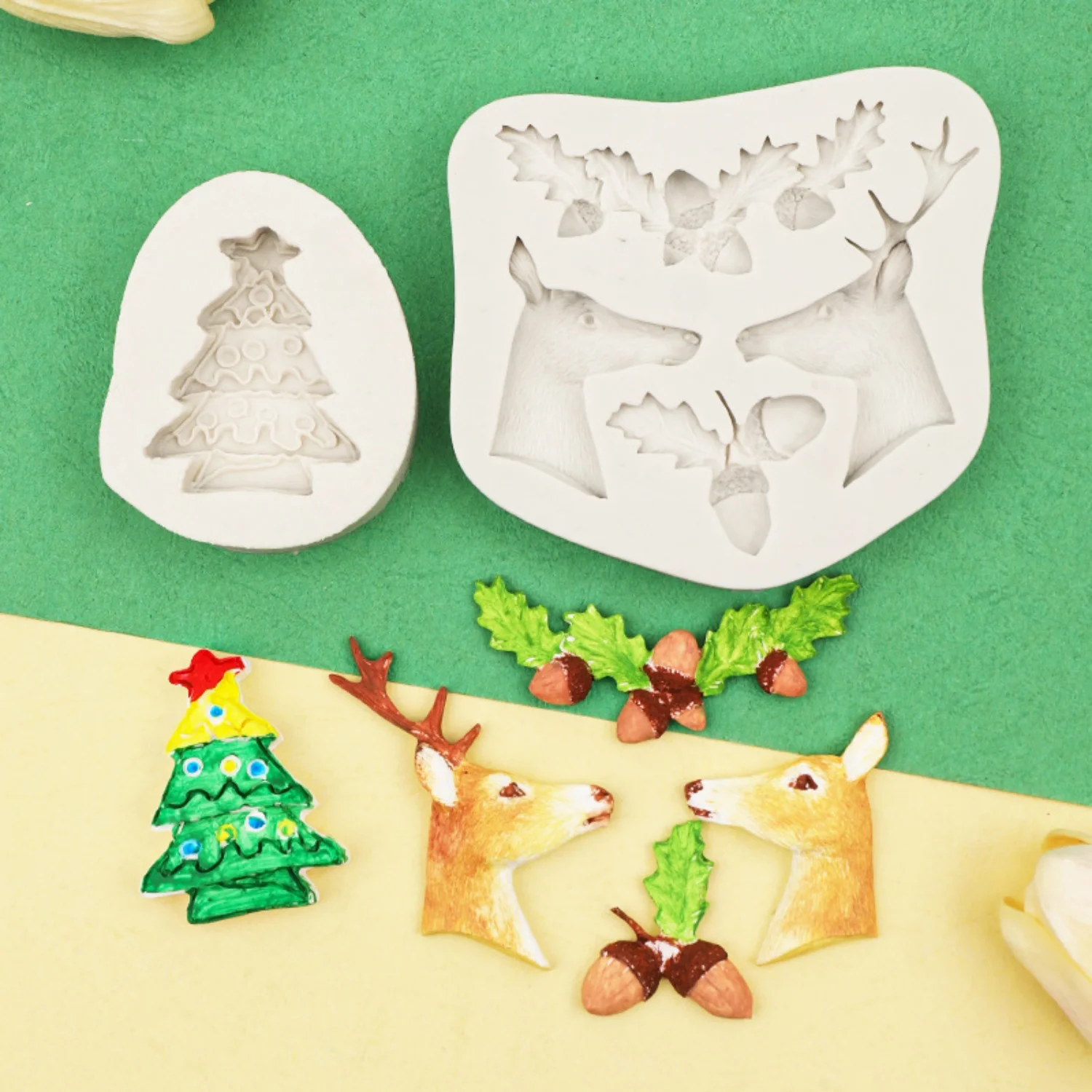 

2025 Christmas Baking Mold Multi Pattern Silicone Mould For Cookie Biscuit Chocolate Making Thanksgiving Day Baking Accessories