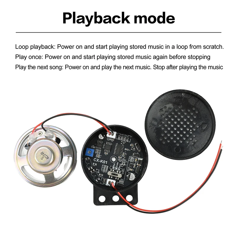 New Car Start Voice Custom 4-channel Trigger Voice Speaker Module Sound Alarm Reverse Horn Electronic Kit