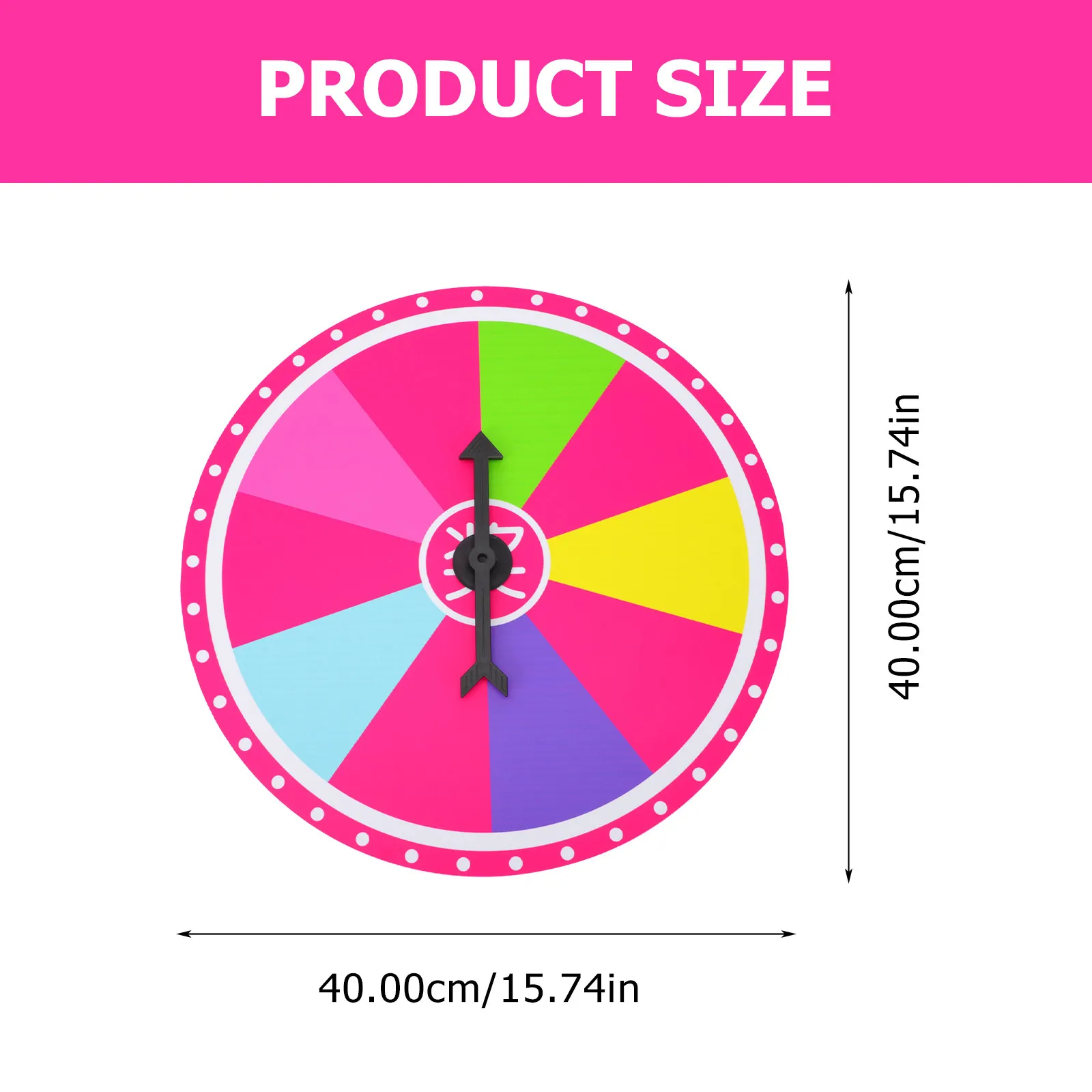 Lottery Turntable Prize Wheel Hanging Draw Wall Game Prop Fun Foam Lightweight Durable Parties Classrooms Carnivals Trade Shows