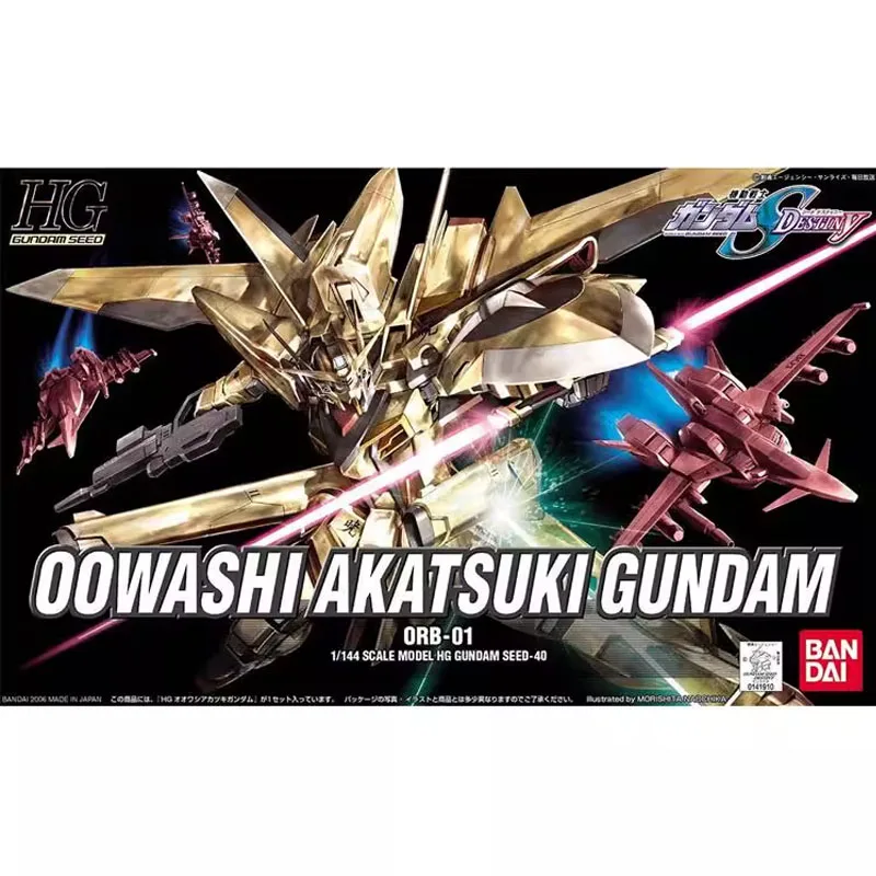 

Bandai Original HG 1/144 Аниме 00WASHL Akatsuki Gundam ORB-01 Набор моделей в сборе, экшн-фигурки, игрушки для детей, коллекционный подарок