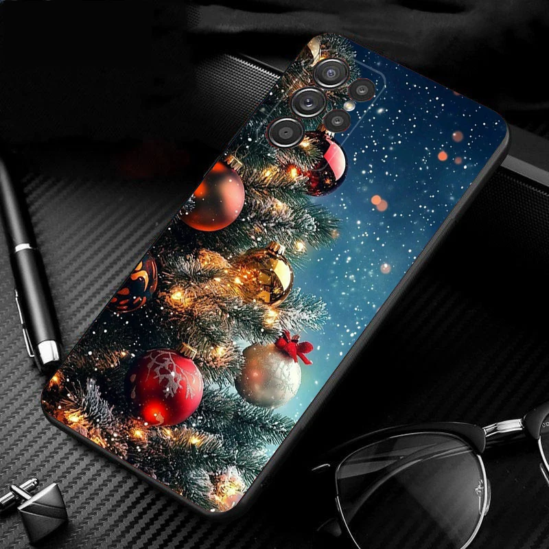 

Merry Christmas Tree Phone Case For Samsung Galaxy S25 S24 S23 S22 S21 Ultra S24 S23 S22 S21 S25 Plus S24 S20 FE