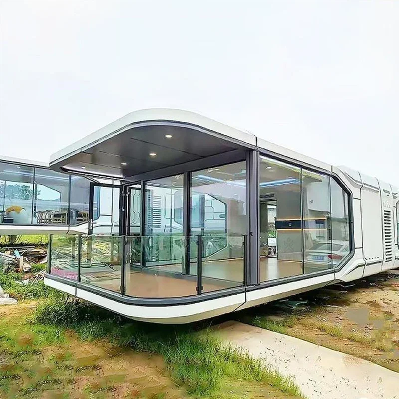 Internet celebrity mobile apartment, space capsule, outdoor finely decorated house