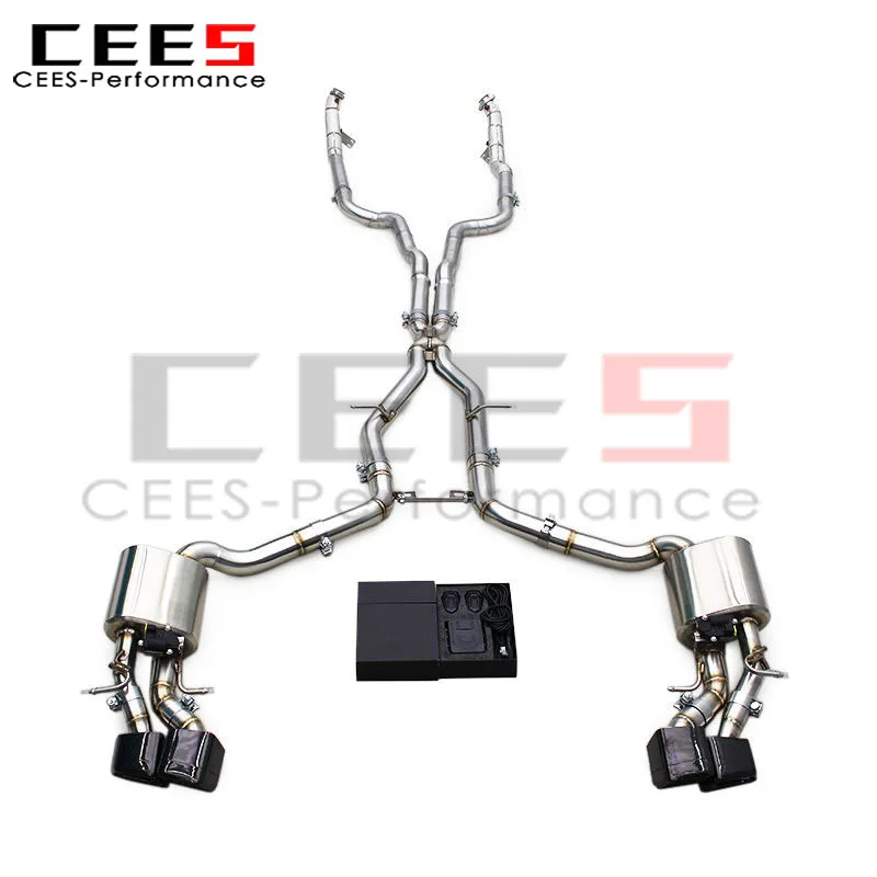 

CEES Exhaust System for Mercedes-Benz CLS550 V8 4.7L 2010-2016 SS304 Exhaust Engine M278 Downpipe Super sport X Pipe with Valves
