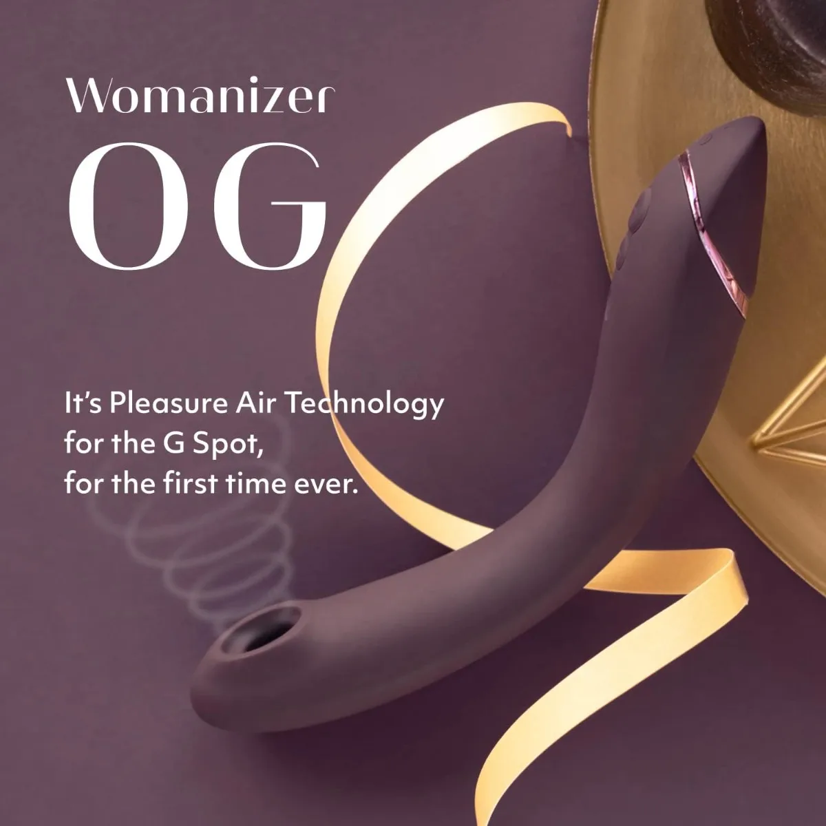 Womanizer OG Vibrator-Clitoral G Spot Sucking Sex Toy with 12 Intensity Curved&Flexible- Stimulator for Women&Couples