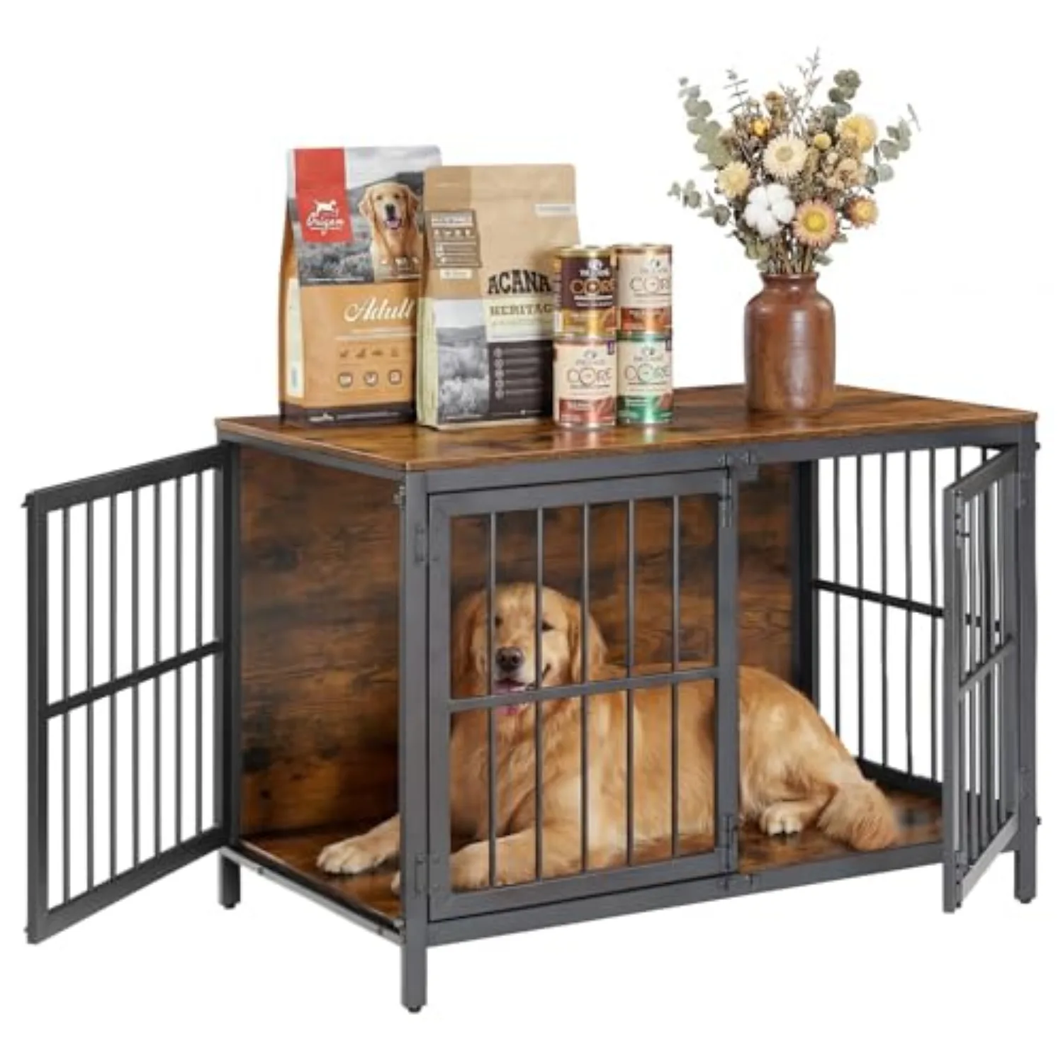 Heavy Duty Dog Crate Furniture, 39.4