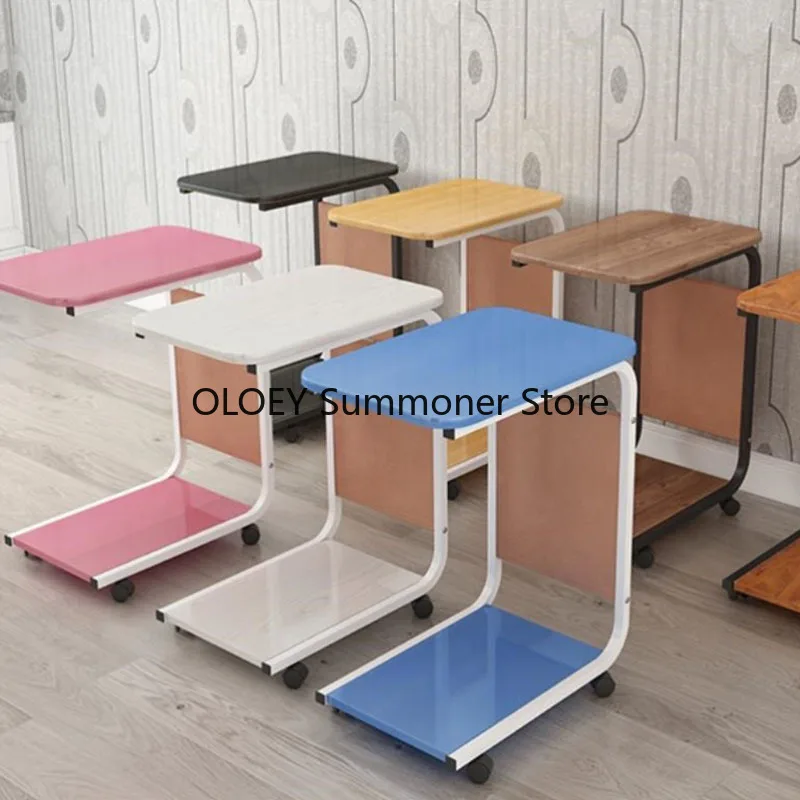Coffee Holder Computer Desk Setup Bedroom Desktop Work Side Portable Sofa Table Corner Mini Writing Tisch Home Furniture OA50CD