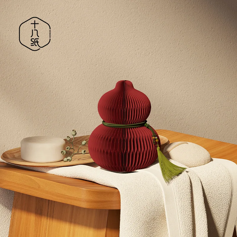 

Eighteen Paper Gourd Ornament Car Interior Ornament Pendant Living Room Aromatherapy Home Entrance Creative Desk Ornament