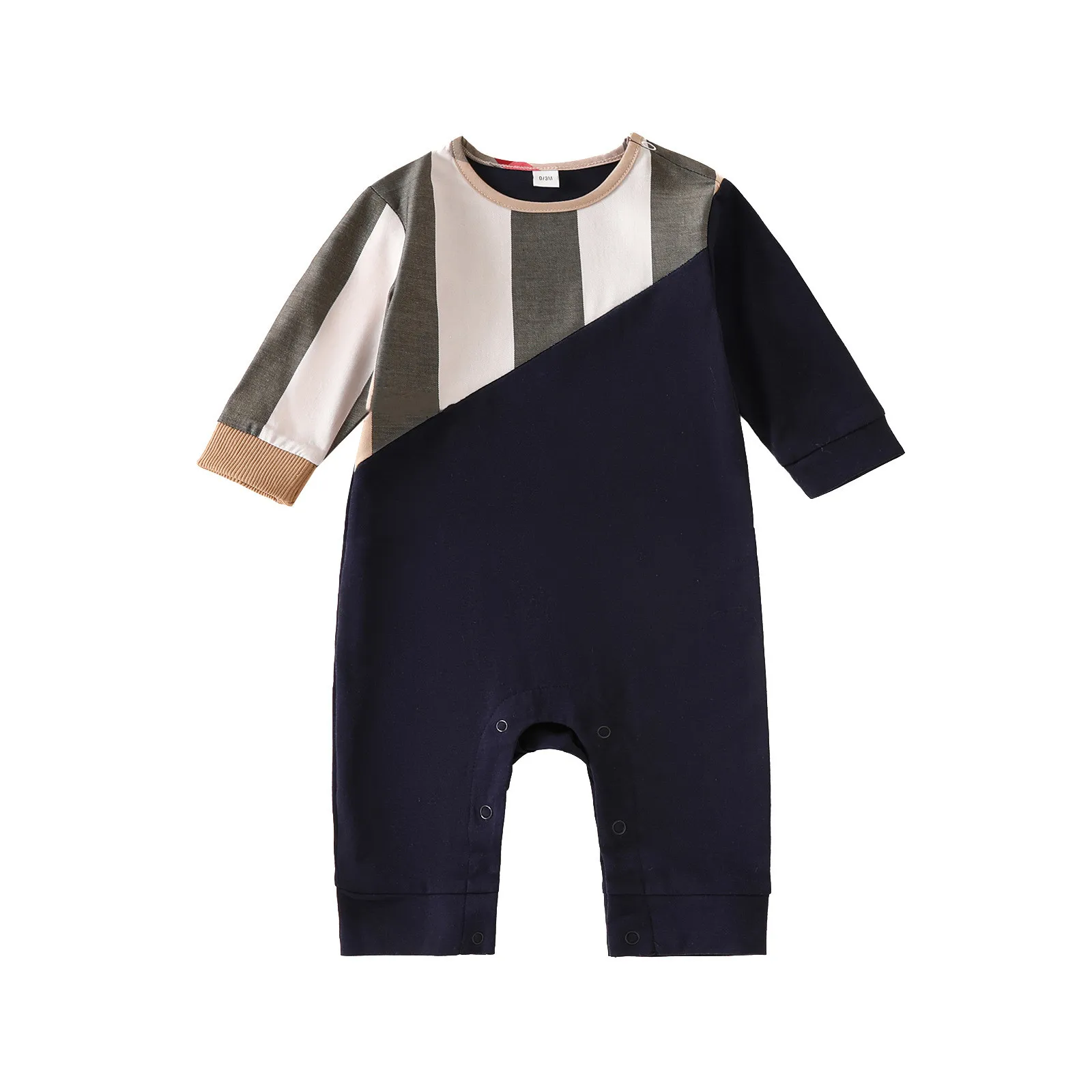 Autumn Baby Romper for Boys Girls Clothes striped plaid Printed Jumpsuit Newborn One-Pieces Onesie Korean Toddler Infant Outfit