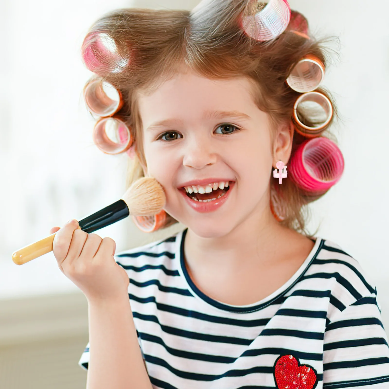 

100Pcs Kids Clip-on Earrings Cartoon Non-Piercing Ear Clips Durable Colorful Girls Accessories for School Holiday