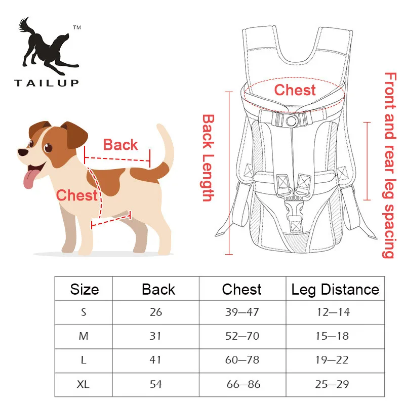 Portable Pet Dog Carrier Chest bag Outdoor Travel Pet Strap Shoulder Bag Front Leg Out Bag Adjustable Leagth Dog Strap Backpack