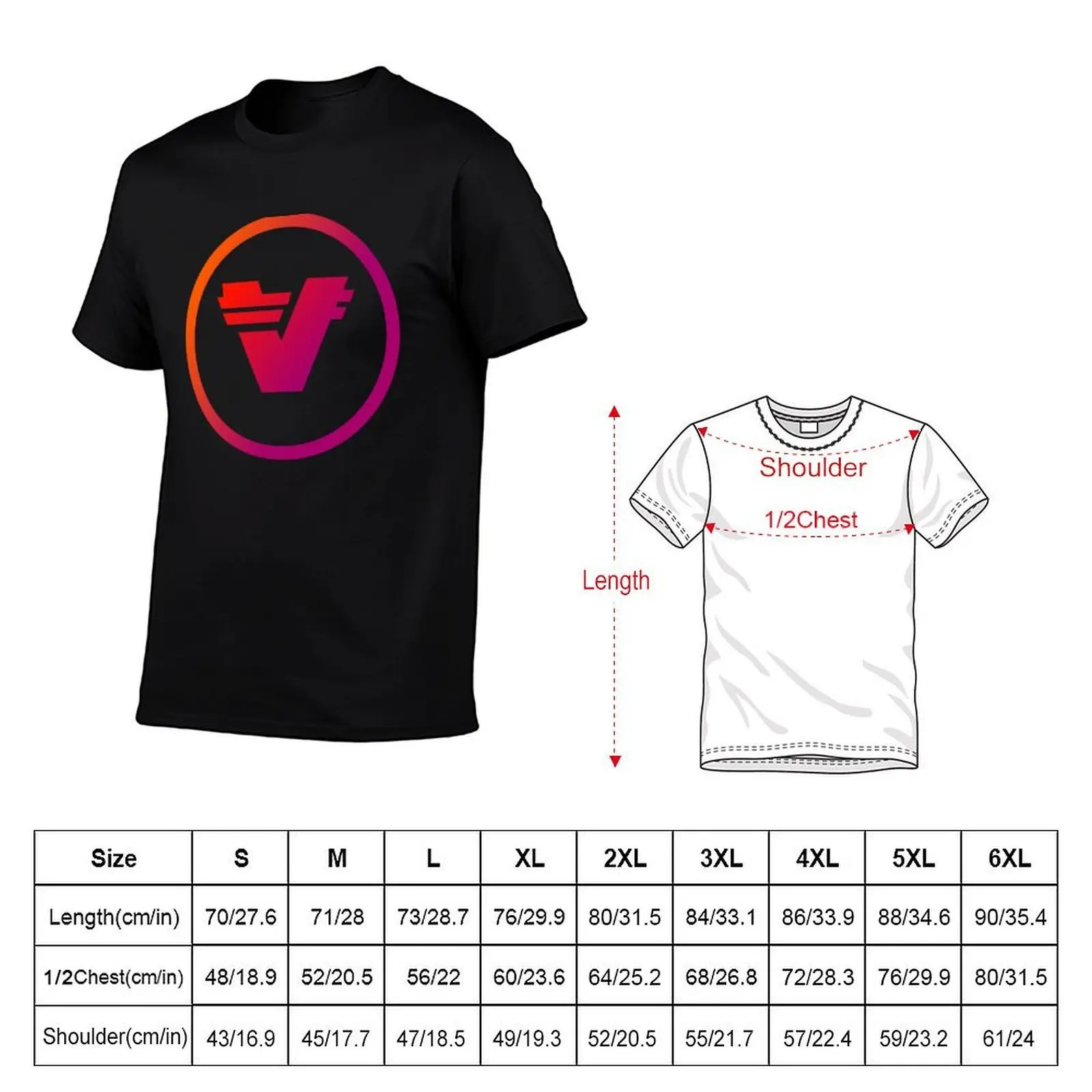 Verasity crypto logo, VRA T-Shirt t shirts for man slim fit anime tshirt t shirt man designer T-shirt
