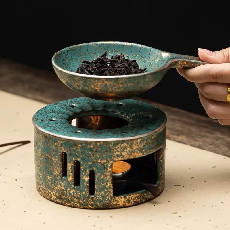 

Japanese style coarse pottery household candle tea oven, ceramic tea oven, aroma enhancing and warming tea table utensil