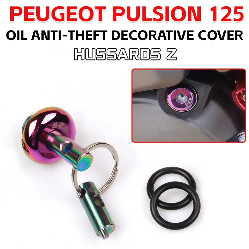 Anti-theft Engine Oil Filler Plug Cap Lock Cover Screw For Peugeot Pulsion 125GT 125 GT 211 GT 2025 2026 Motorcycle Accessories