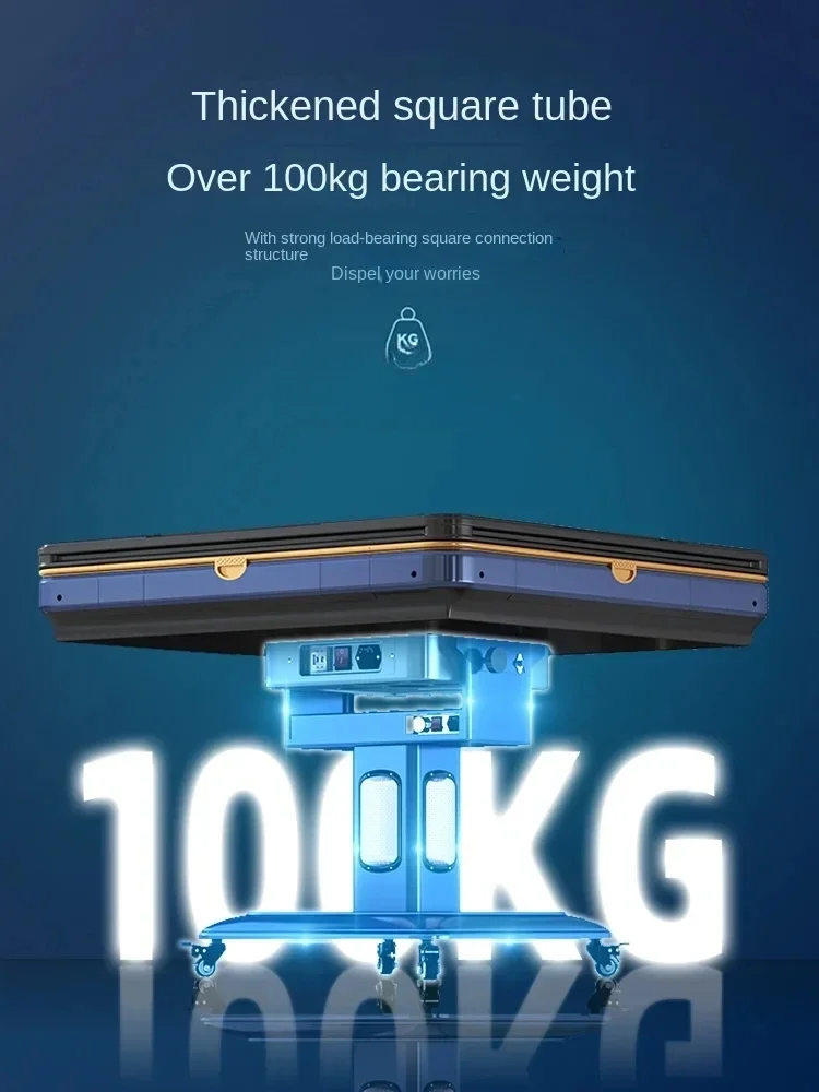 Xl Automatic Household Electric Folding Dining Table Cyclone Roller Coaster Mahjong Table Bass