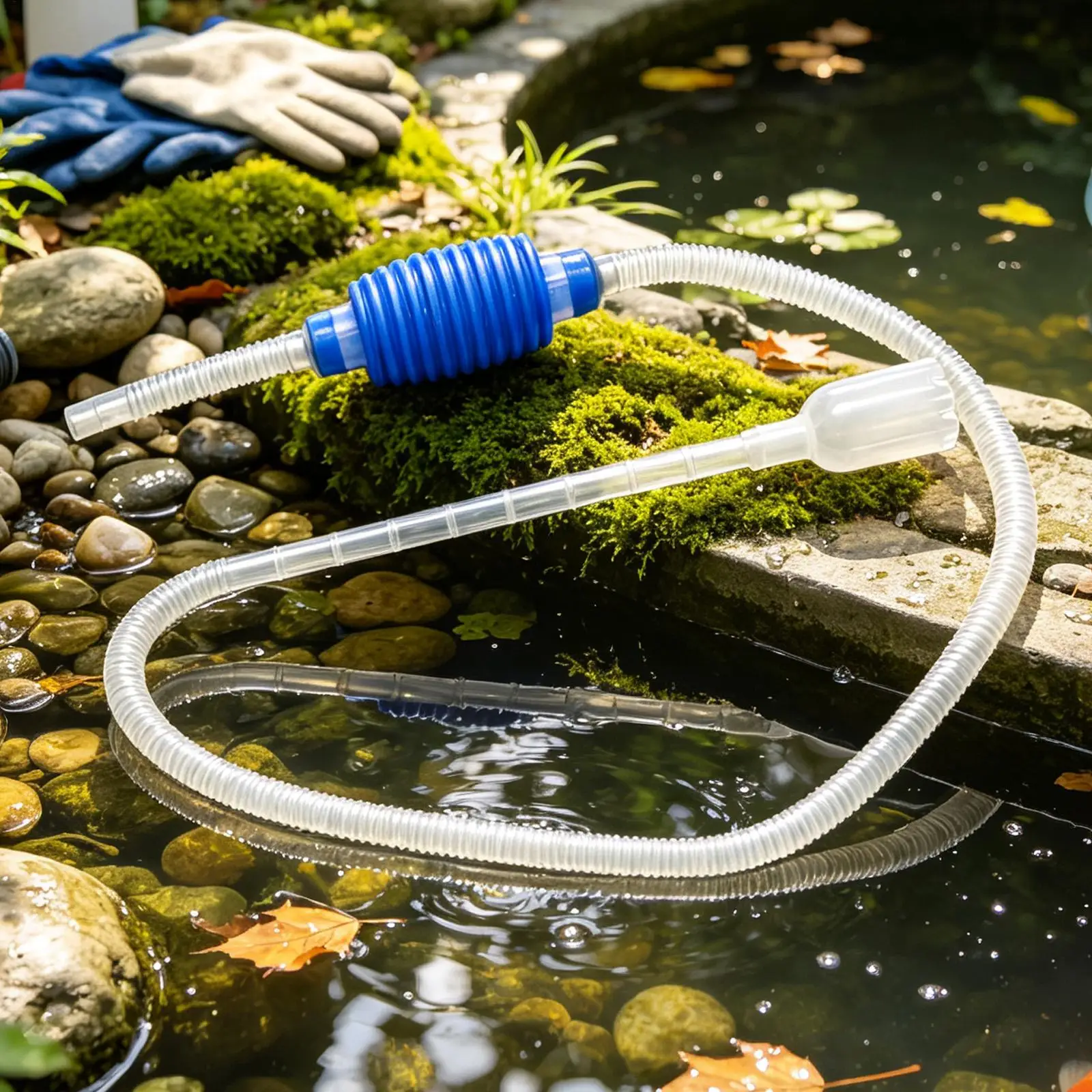 Siphon für Aquarien 1,4 Meter Vakuum-Kiesreiniger Wasserwechsler Schildkrötenbecken-Reinigungswerkzeuge für Fischbecken Zuchtbox Zuhause – Detail 1