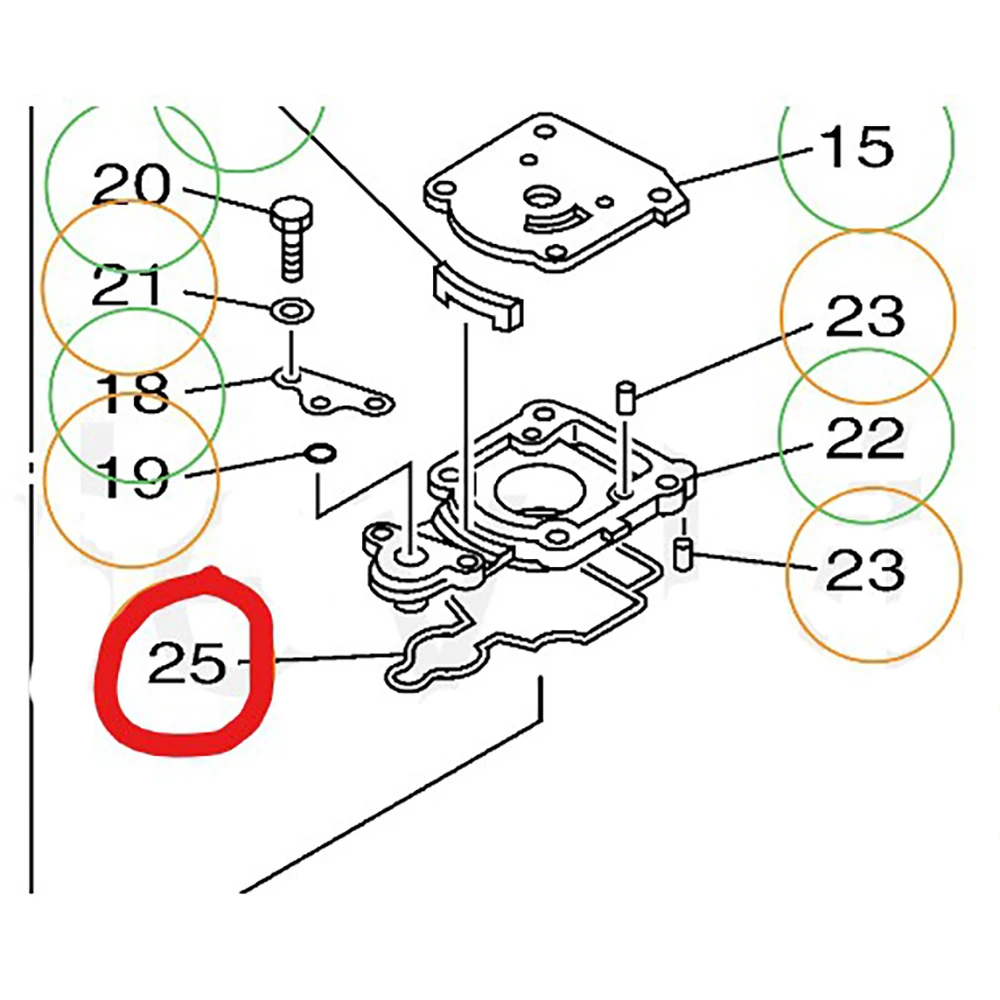 61N-45315-00-00 Packing, Lower Casing for Yamaha outboard motor 2 Stroke 25HP 30HP OR 4 Stroke F20 F25 F40 61N-45315