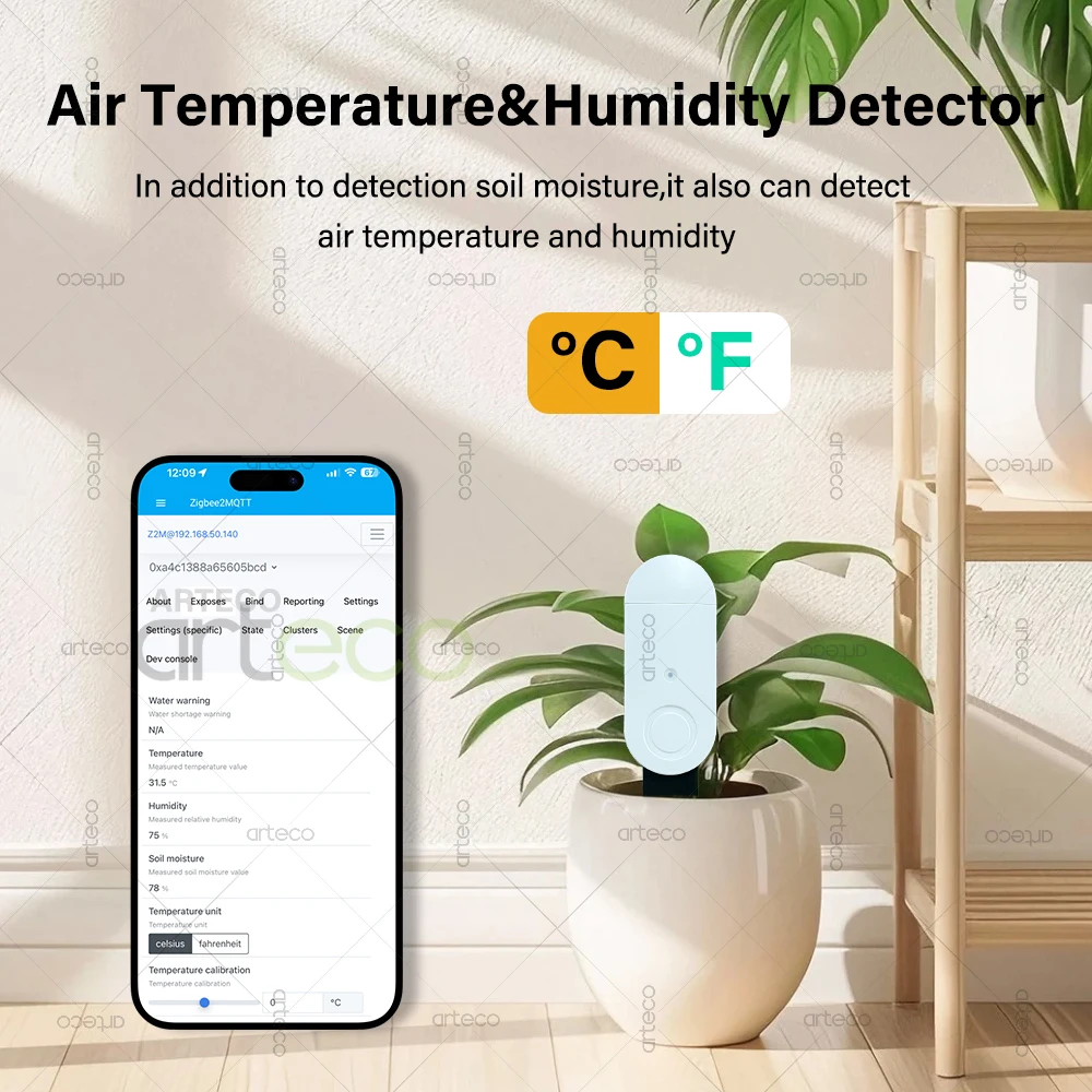 Zigbee датчик влажности почвы, температура, влажность, определение яркости, умный тестер почвы, датчик влажности для приложения Tuya Zigbee2MQTT
