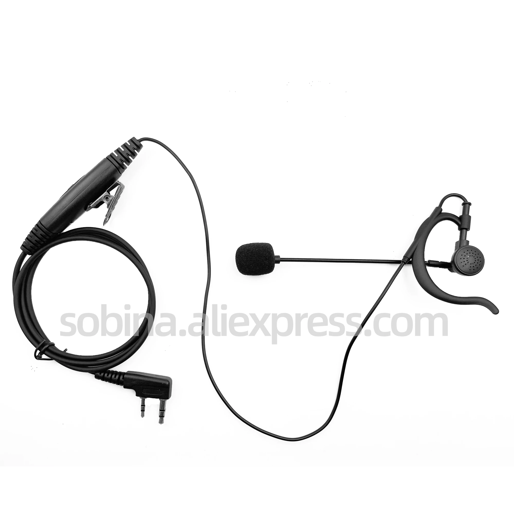 Nuove cuffie Ear Rod Big PTT auricolare Mic auricolare tattico per Linton Kenwood Puxing Baofeng Radio