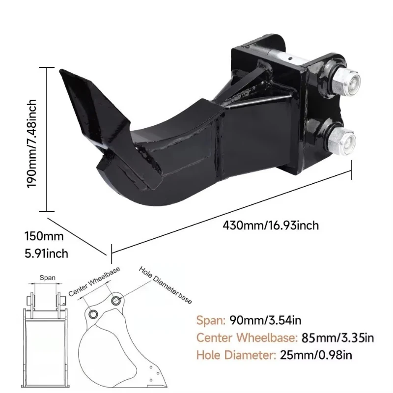 أداة خدش من سبائك الصلب، ممزق، مرفق حفارة صغير، كسارة أرض زراعية، للبساتين والحدائق والمزارع