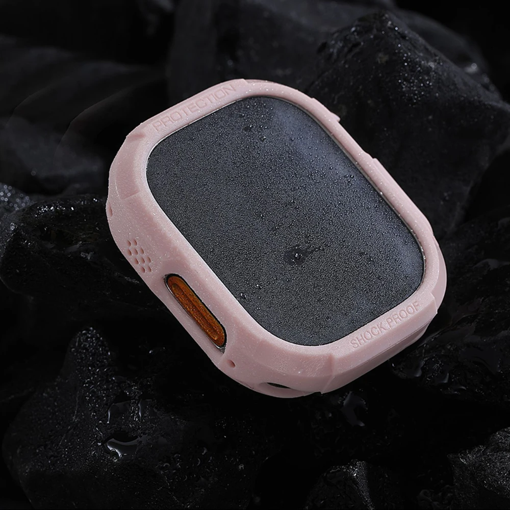 Rugged Armor case for Apple Watch ultra 8 7 6 5 4 3 iwatch 49mm 44mm 40mm 41mm 45mm Tpu soft Shockproof Protective cover