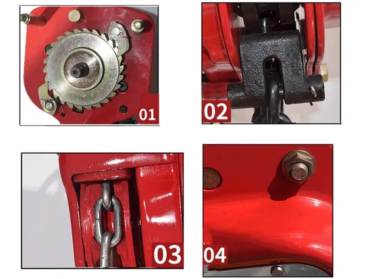 Paranco a catena manuale da palco di marca GSTOYO Paranco a catena con carico a caduta singola