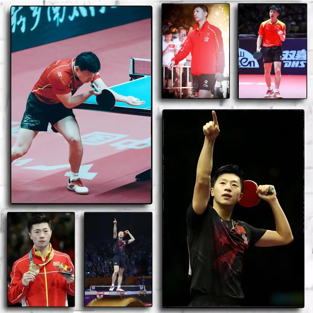 Ping Pong Legend M-Ma Long Poster Modern Home Decor & Interior Design | Wall Art Collection