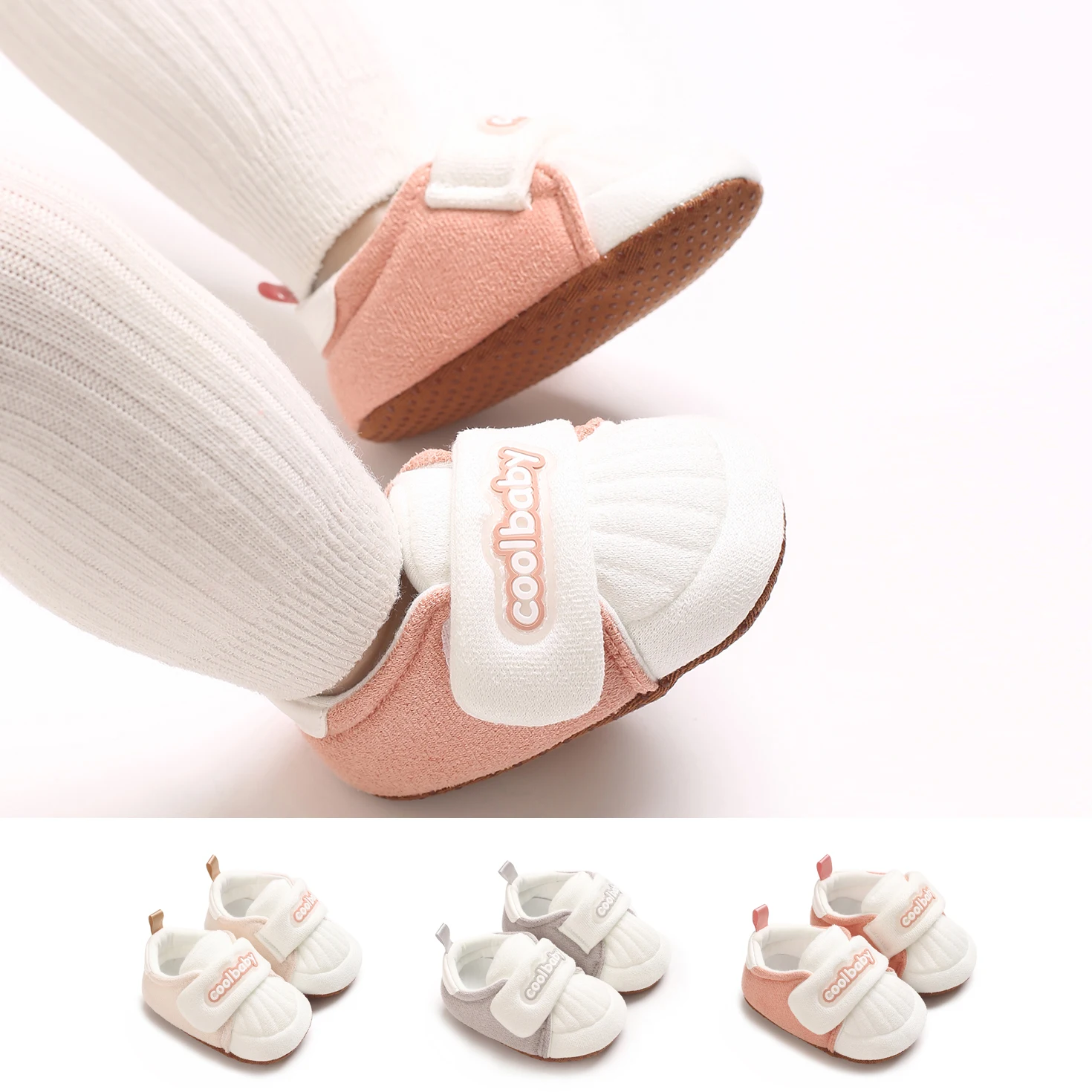 Baby shoes for 0-12 months, cute girl's comfortable step-ahead shoes, boys' anti-slip soft-soled casual children's shoes