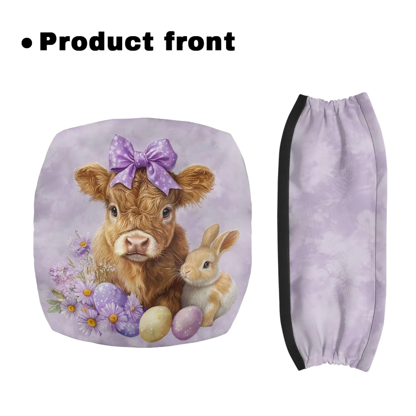 Coloranimal Rabbit and Daisy 2 Pieces Set Rollator Walker Cover for Seniors Adult Rollator Decorations New Trend