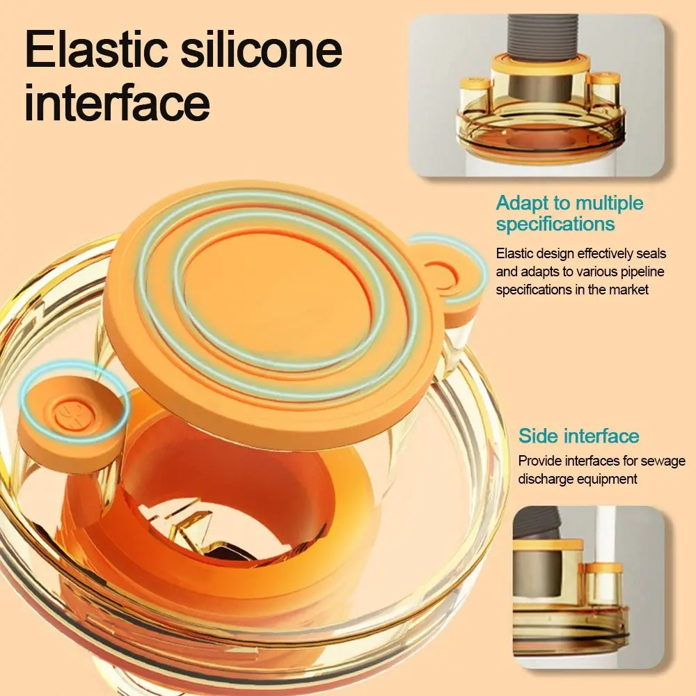 

Адаптер для сливной трубы для раковины с защитой от запаха, уплотнительное кольцо, кухонная раковина, канализационная ветка, многофункциональное дренажное соединение водопроводной трубы