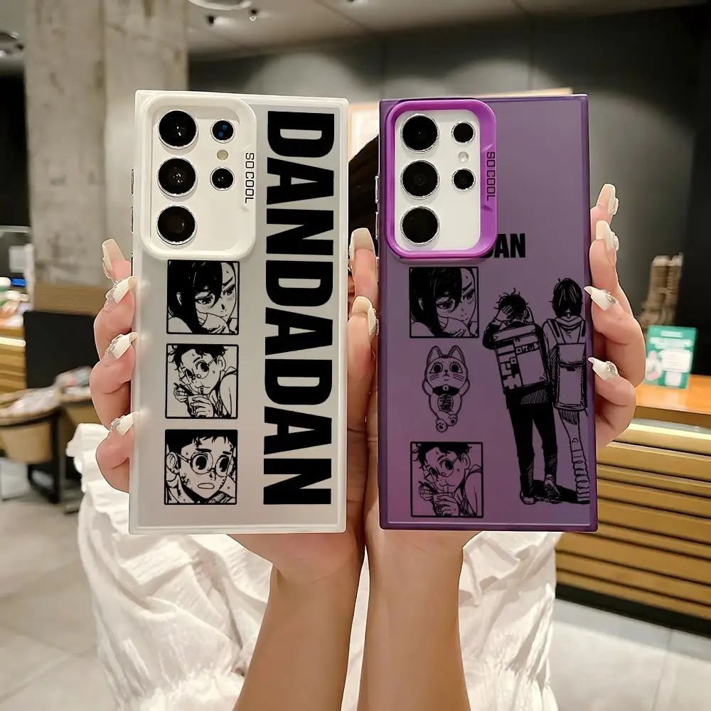 Anime D-Dandadan Telefon Fall Für Samsung Galaxy S25 S24 S22 S23 Ultra S21 S23 Plus 5G glänzende TPU Abdeckung Stoßfest Funda