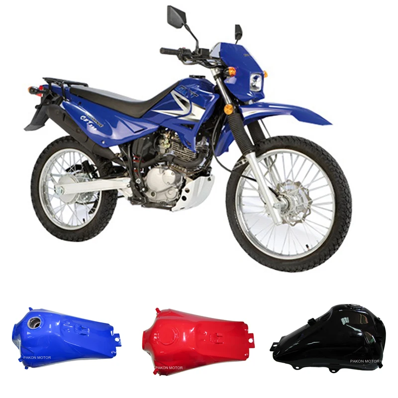 Motorcyle Fuel Tank for Qingqi Suzuki Genesis GXT200 QM200GY GS200 XF200GY Dirtbike Red Blue Black White Metal Color Gas Box