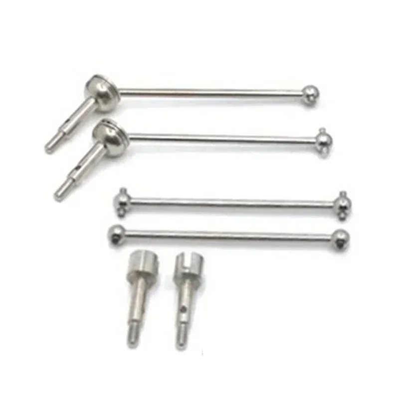 6 Stuks/8 Stuks Metalen Voor & Achter Cvd Aandrijfas Voor WLtoys 144001 124018 124019 Rc Auto upgrade Onderdelen Accessoires