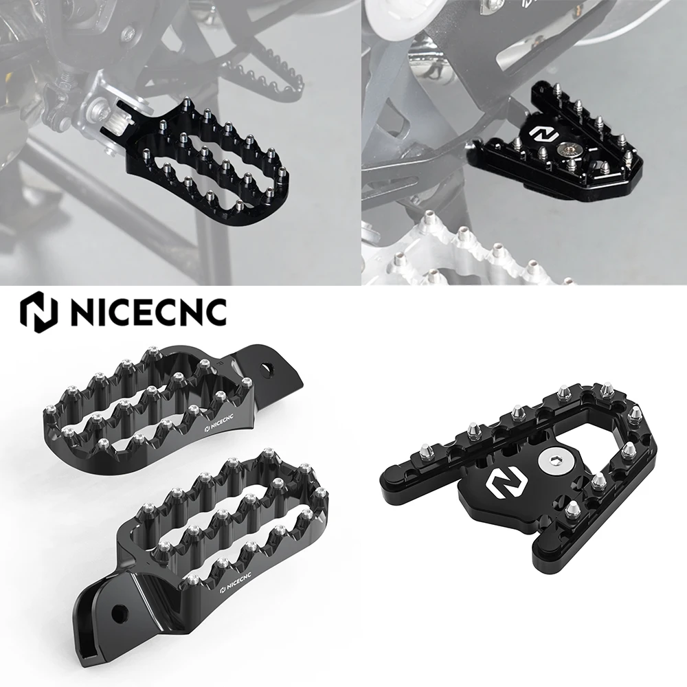 

NICECNC For BMW R1200GS R1250GS Enlarged Foot Pegs Footrest Brake Lever Pedal Extender R 1250 GS 2019-2023 R 1200 GS 2013-2018