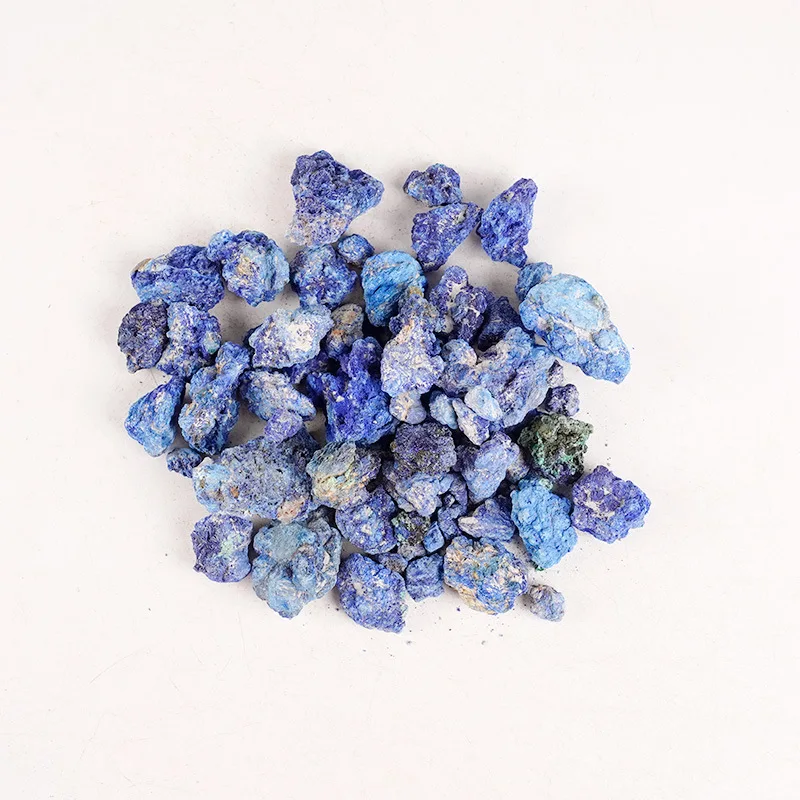 100g Natural Azurite Raw Ore Crystal Rough Stone Mineral Specimen Aromatherapy Diffuser Stone Raw Material Demagnetization Stone