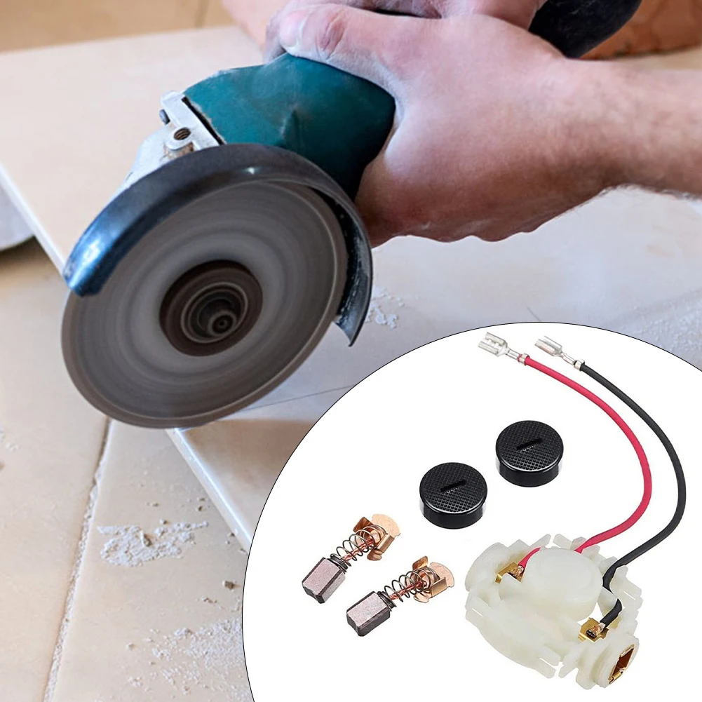 Carbon Brush Replacement Set With Cap And Brush Holder Compatible With For BGA450 BGA452 DGA452 BJS161 CB-430 Motors