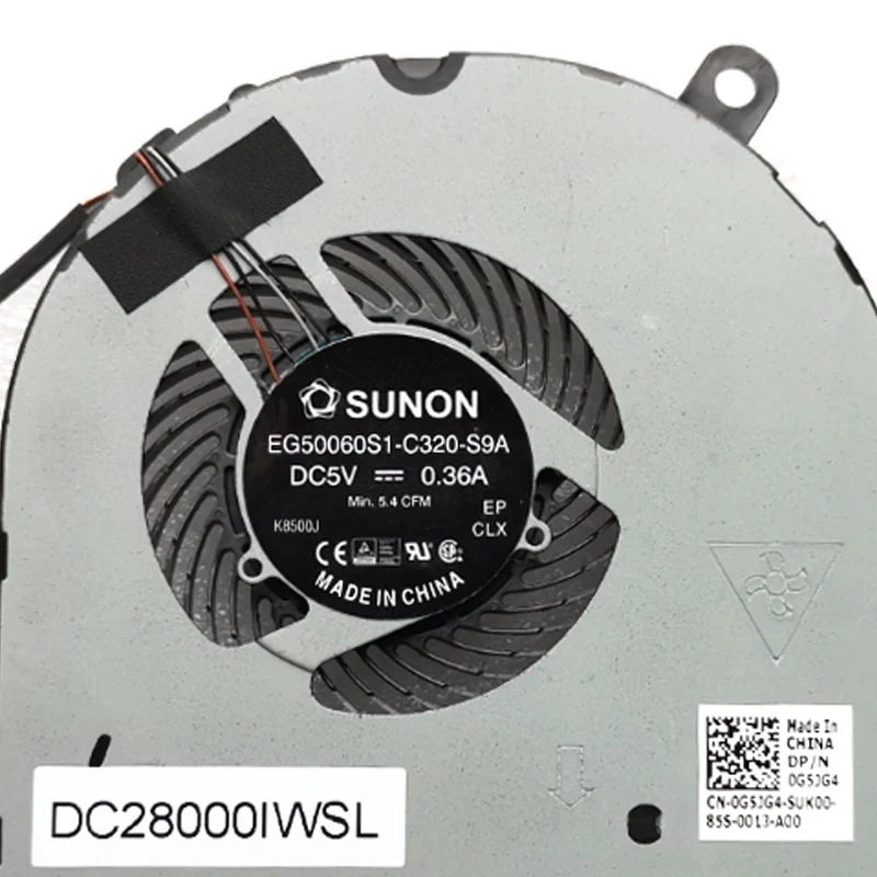 0 G5JG4 nowy oryginał do 5480 szerokości geograficznej Dell 5490 E5480 E5490 wentylator chłodzący laptopa CN-0G5JG4 grzejnik Radiator z wentylatorem G5JG4