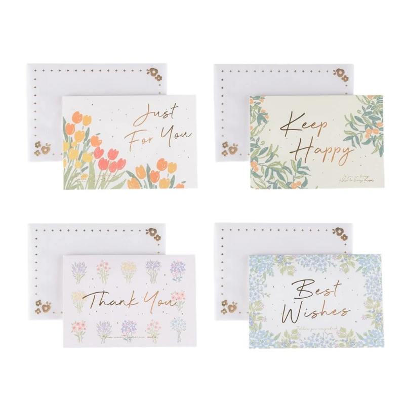 50JC Wedding Money Gift Package Envelopes Card Unique Flower Greeting Cards Letter Paper Envelopes Wedding Invitation Card