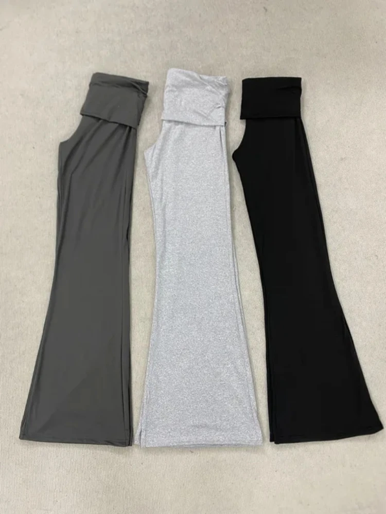 Fashionable Casual Yoga Bell Bottom Pants Slim Fit Y2K Hip Lifting New Women's Casual Pants