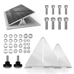CP-SETUNO Solar Panel Mounting Bracket Adjustable Solar Panel Mount Kit Assembly Rack Holder for RV, roof, lawn