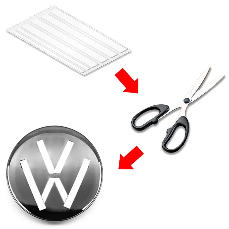 

Для VW Volkswagen Jetta MK5 Golf, 2 шт., наклейки-эмблемы на переднюю решетку и крышку багажника, логотип для Volkswagen Golf 6 7 7.5