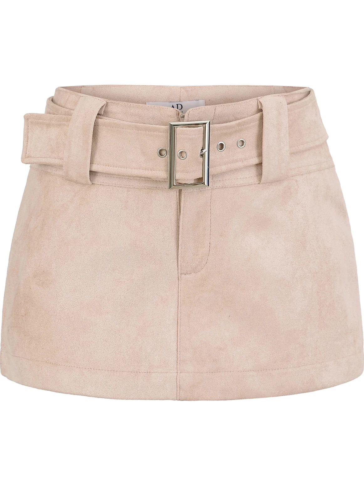 تنورة مثيرة للفتيات الأمريكية الرجعية الحارة من جلد الغزال مع حزام تنورة غير رسمية عالية الخصر ضيقة للنساء لربيع 2026 #3