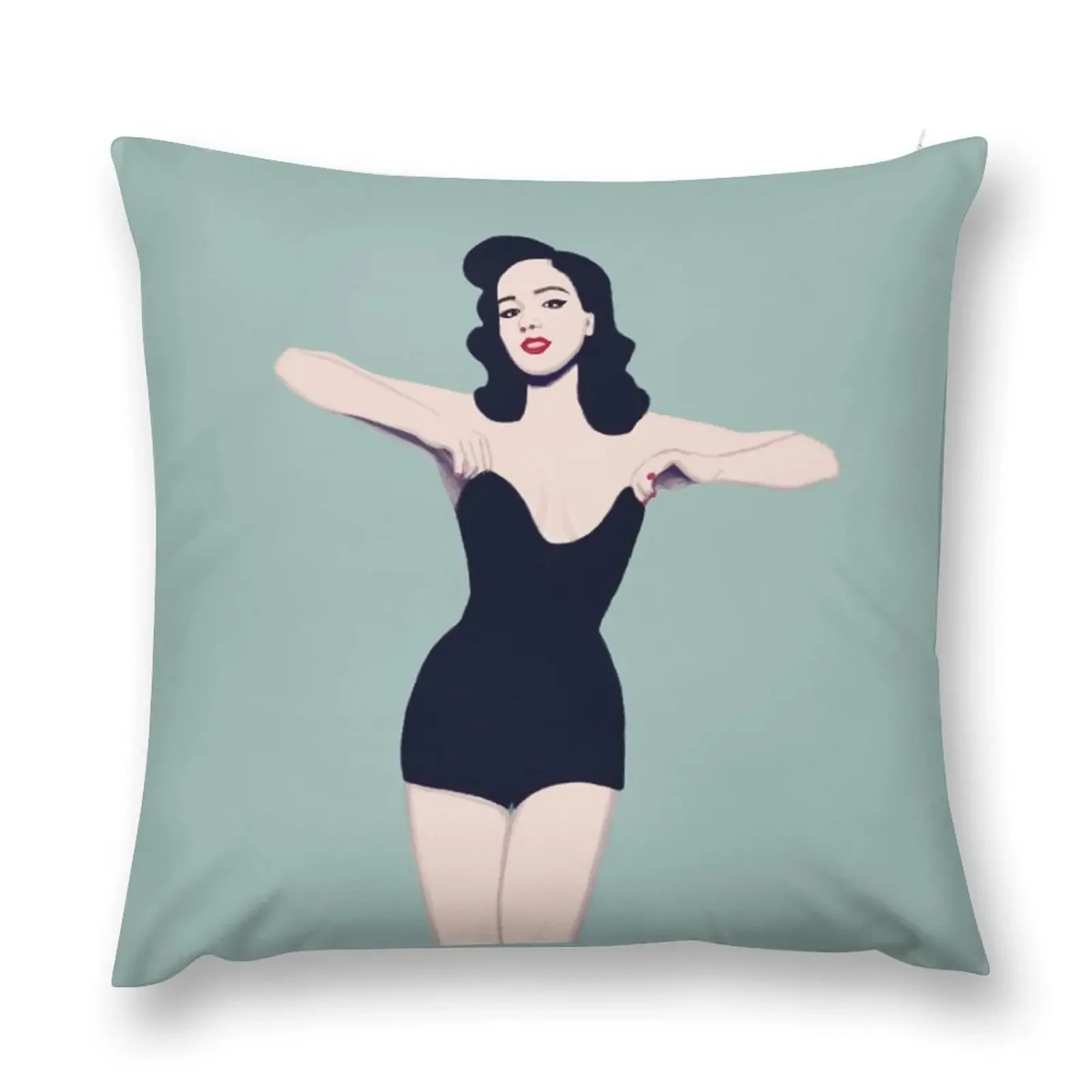 Dita Von Teese Burlesque Throw Pillow Pillow Covers Decorative Decorative pillowcase pillow