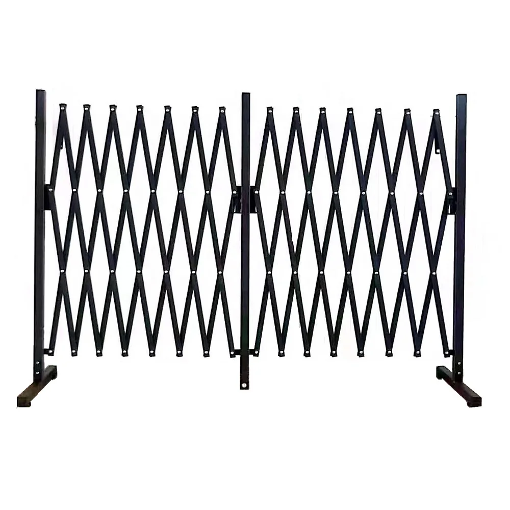 Outdoor Metal Warehouse Gate Expandable Barrier Folding Aluminum Safety Fence Accordion Garage Doors