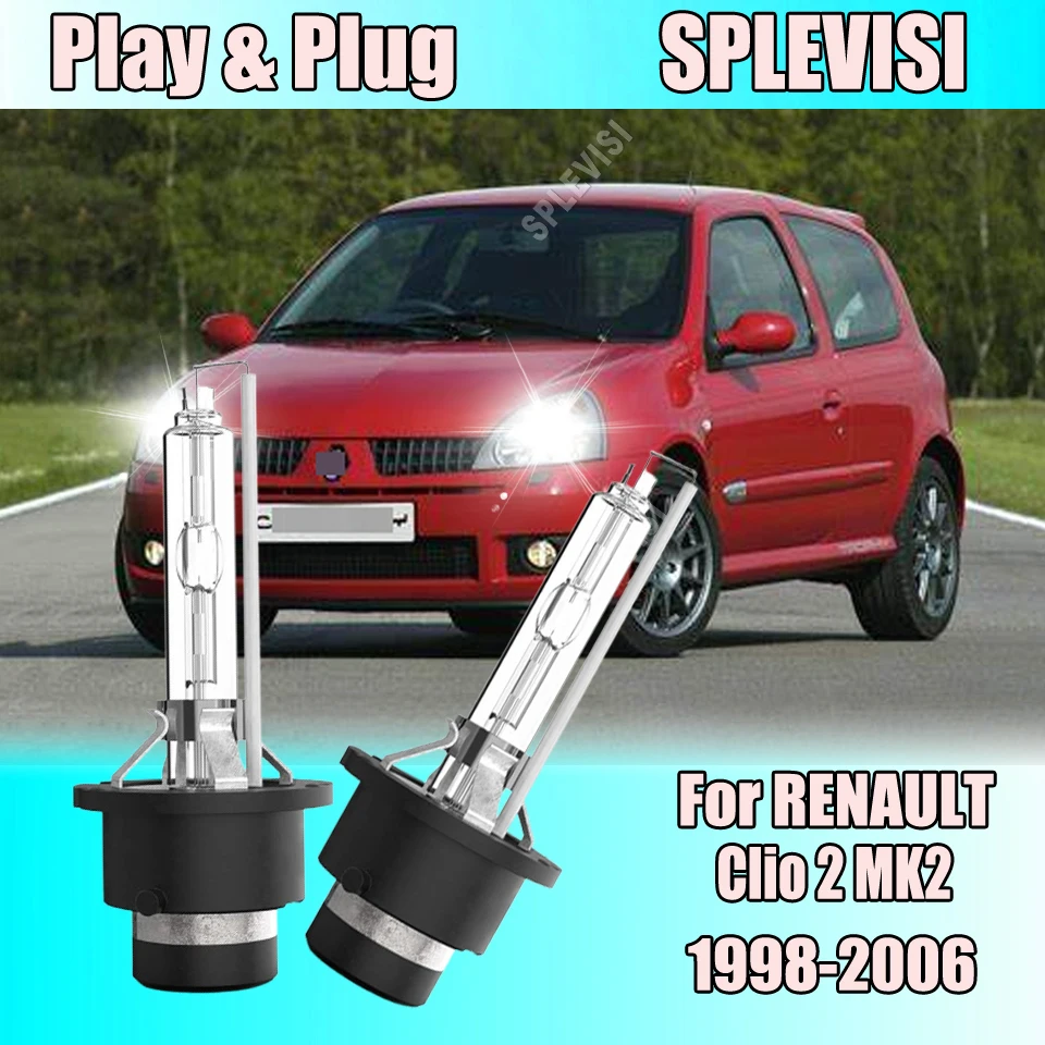 

HID Xenon lamp Headlight 6000K D2S For Renault Clio 2 MK2 1998 1999 2000 2001 2002 2003 2004 2005 2006