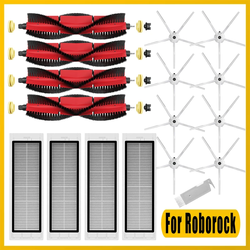 Accessoires pour aspirateur robot Xiaomi MI Roborock S5 Max Dock, brosse latérale, filtre HEPA, gril de vadrouille, brosse principale, Pure MaxV S55