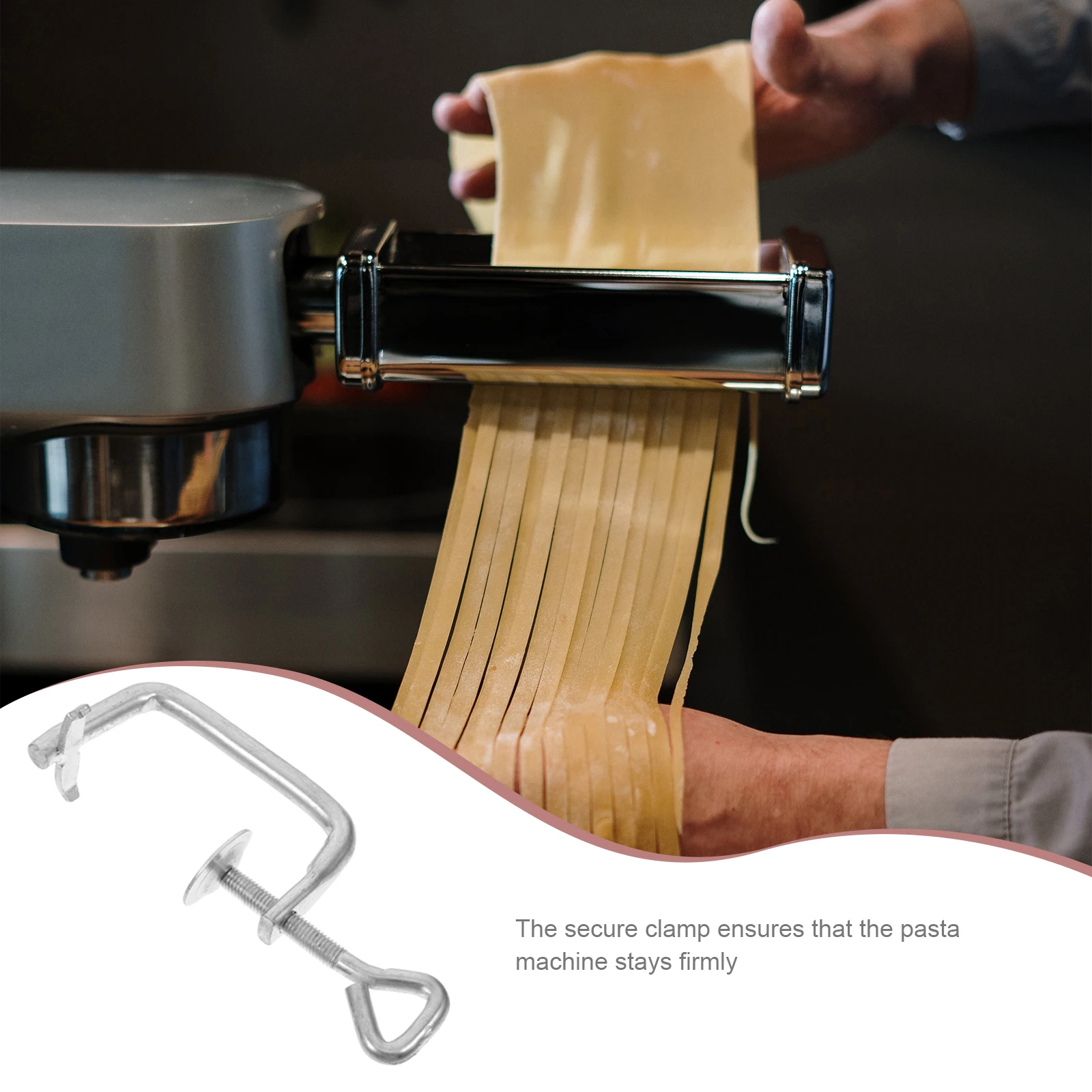 

1pc Universal Fixing Clip Accessories Replacement for Pasta Maker Meat Grinder Manual Noodle Machine Alloy Attachment Repair